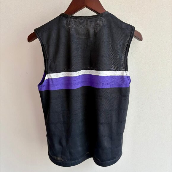 Nike Women's Slam Tank Top - Off Noir/Court Purple - Picture 6 of 11